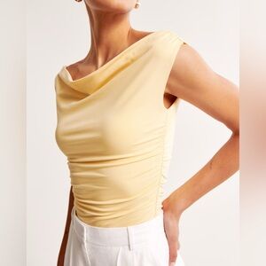 NWT Off-The-Shoulder Ruched Top
